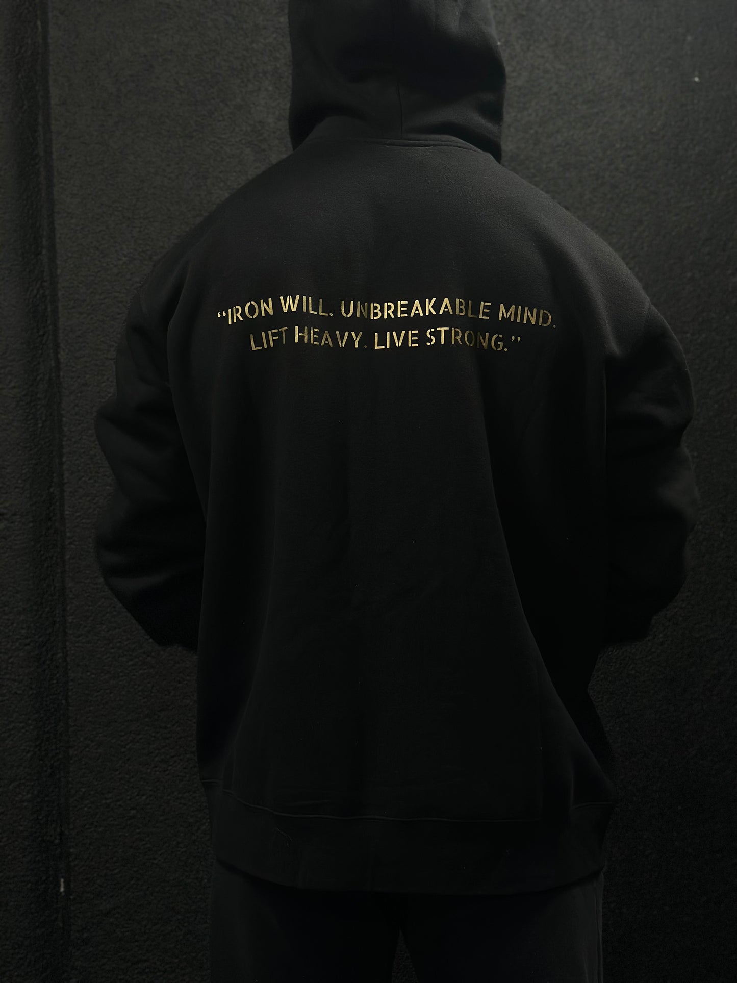 IRONPHENATIX Signature Zip Hoodie – Gold Edition